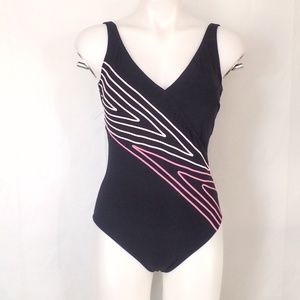 Gottex Embroidered Retro Style Swimsuit